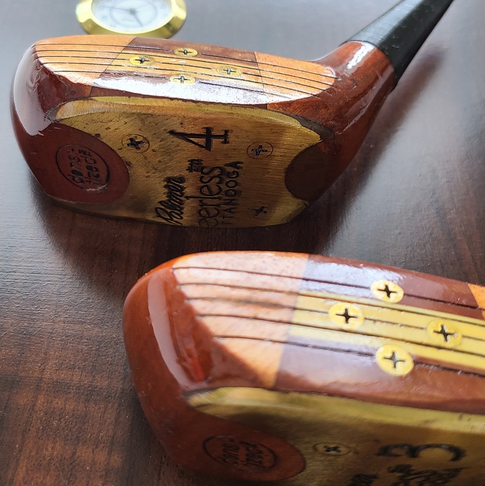 Arnold Palmer 3 golf club decorative plaque with c - Picture 5 of 10